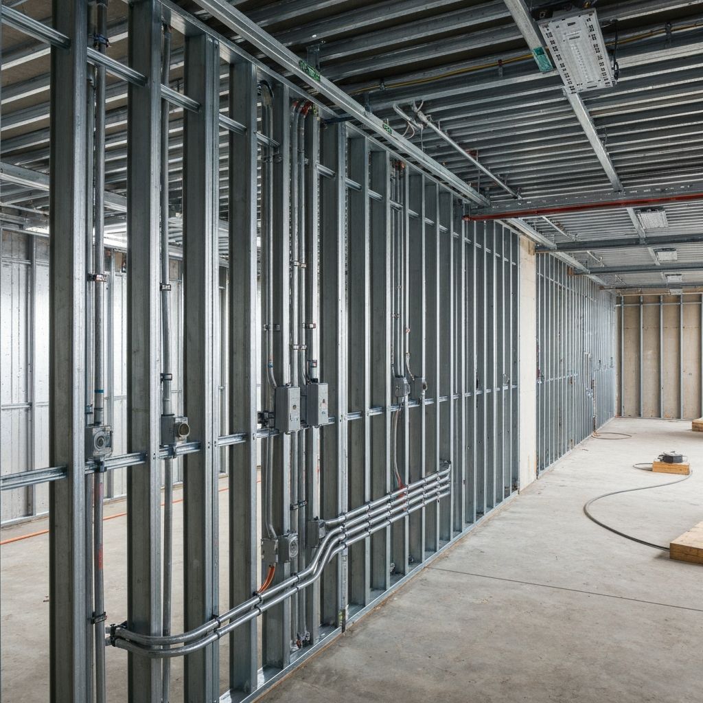 Ground-up retail center electrical buildout