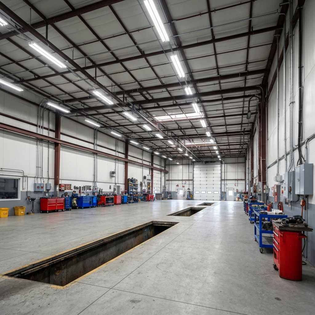 EV fleet charging stations installed at a transit depot