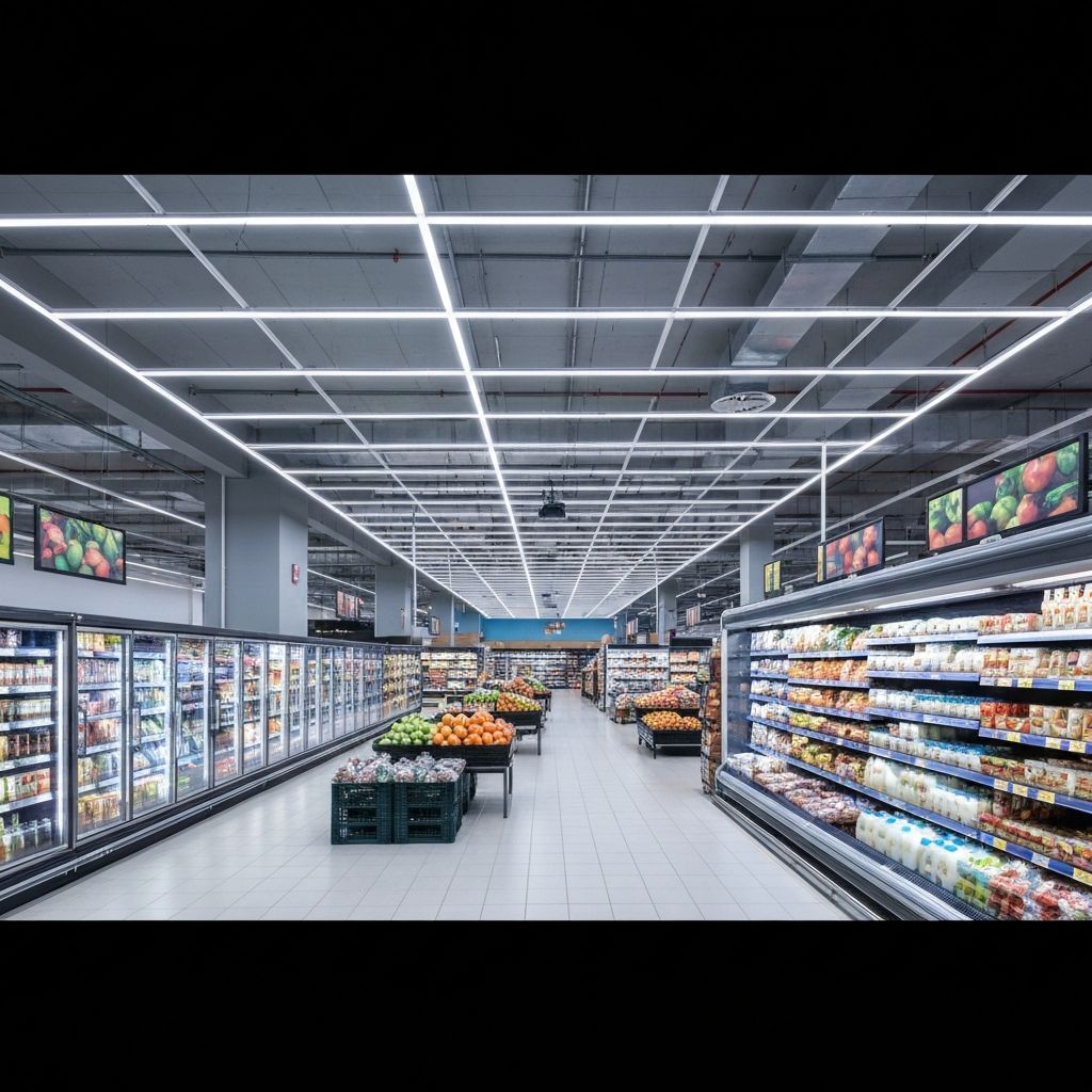 Multi-store LED retail lighting retrofit