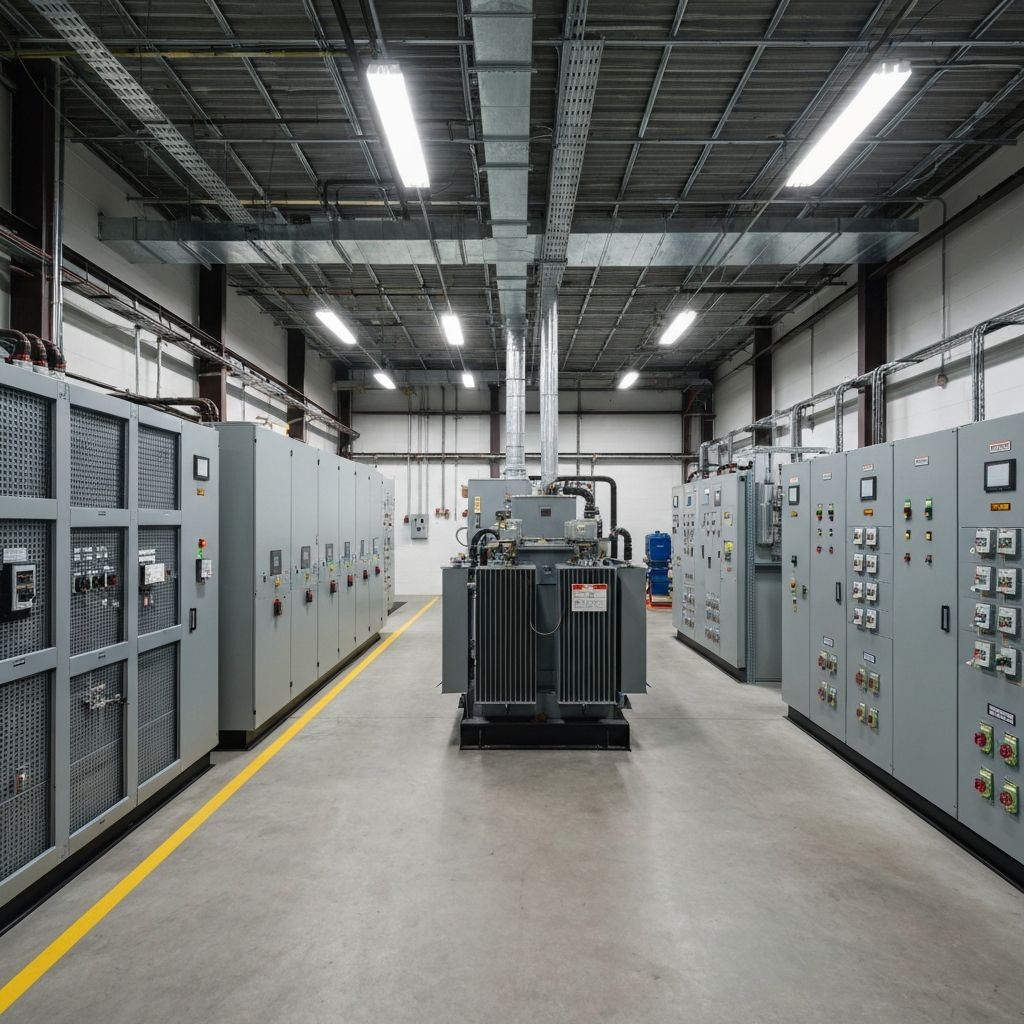 Distribution center forklift charging infrastructure